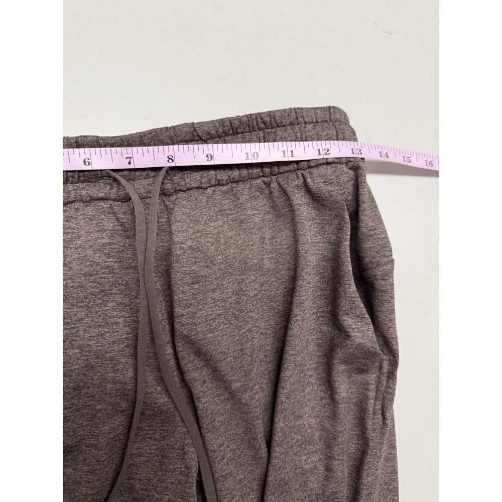 Lululemon Heathered Brown Performance Joggers Drawstring Waist Sz 6